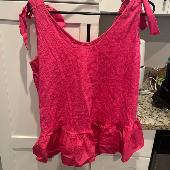 NWT Pink Tie Knot Tank Size 0X (14W) - Picture 6 of 8